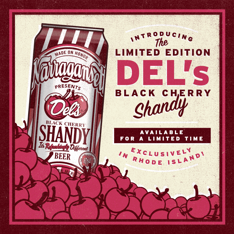 Del's Black Cherry Shandy