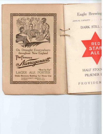 Vintage: 1914 Gansett Ad For The Brewery Worker's Union Ball