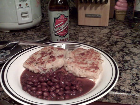 Cod Fish Cakes
 &ndash; Narragansett Beer