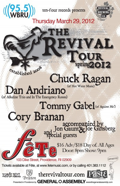 Shows: The Revival Tour Featuring Chuck Ragan At Fete