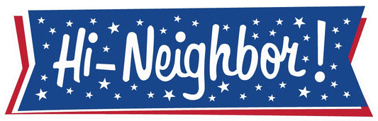 USA Hi Neighbor Bumper Sticker