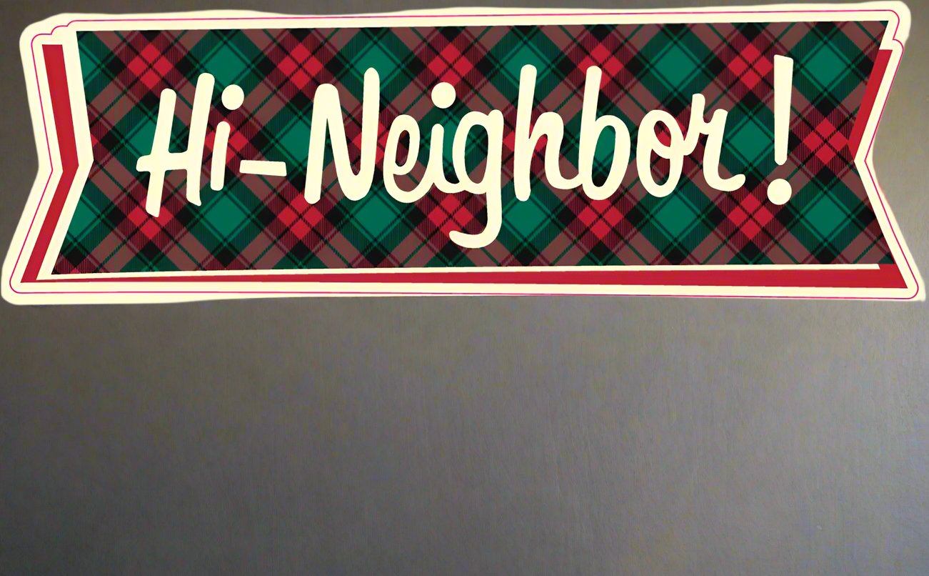 Holiday Hi Neighbor Bumper Sticker