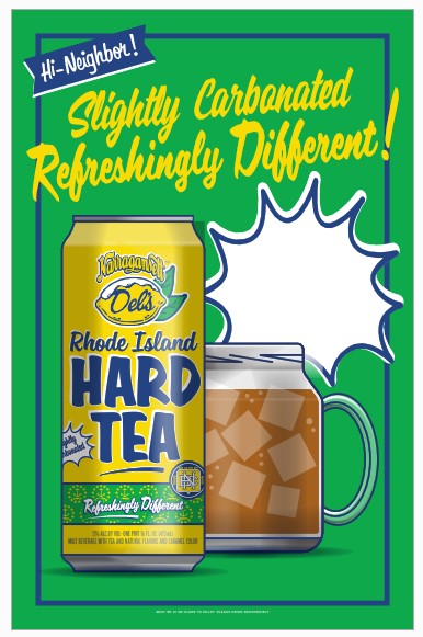 Del's Rhode Island Hard Tea Cooler Sticker
