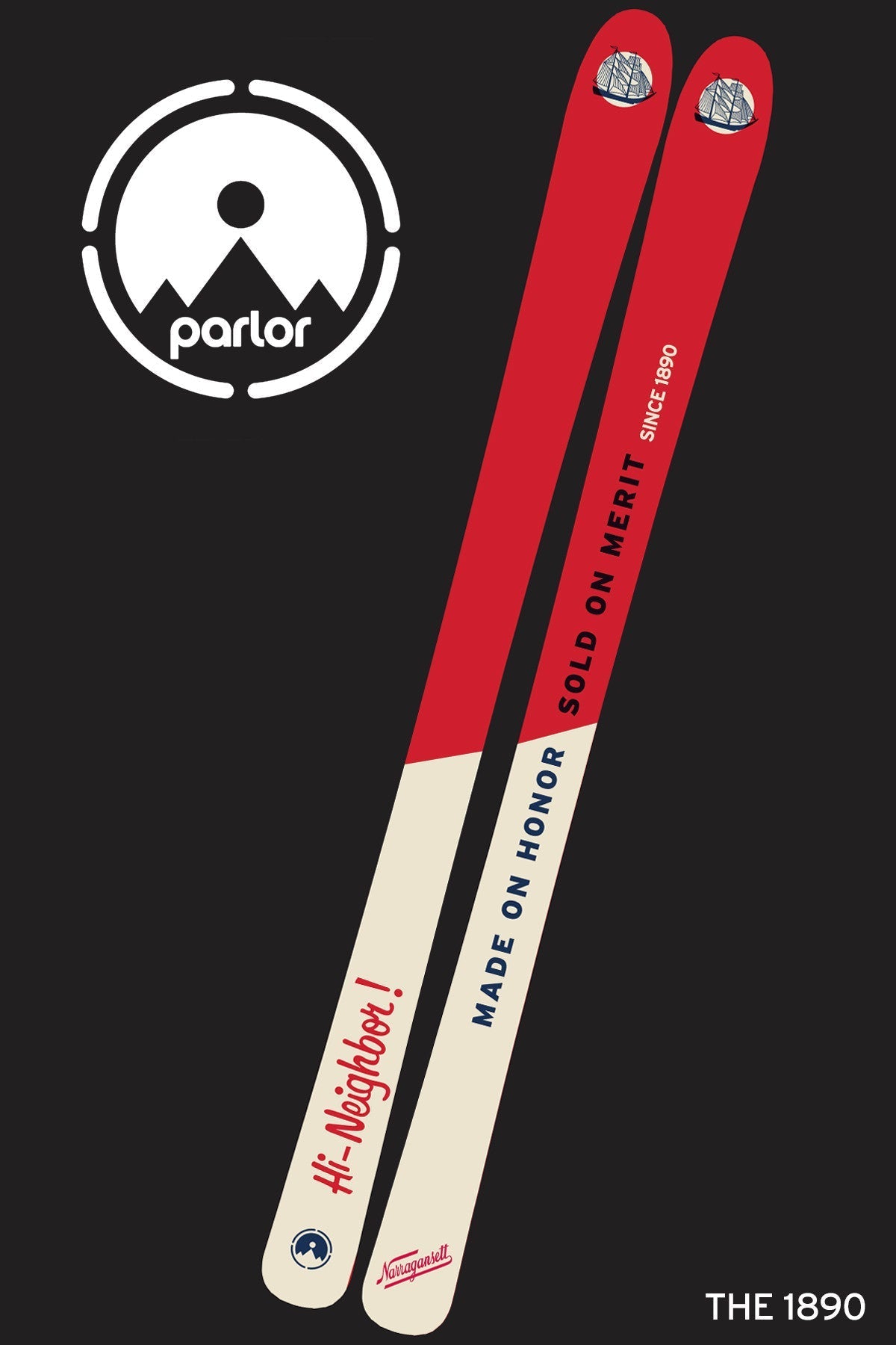 Parlor X 'Gansett Custom Skis