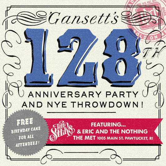 128th Anniversary and New Year's Eve Party