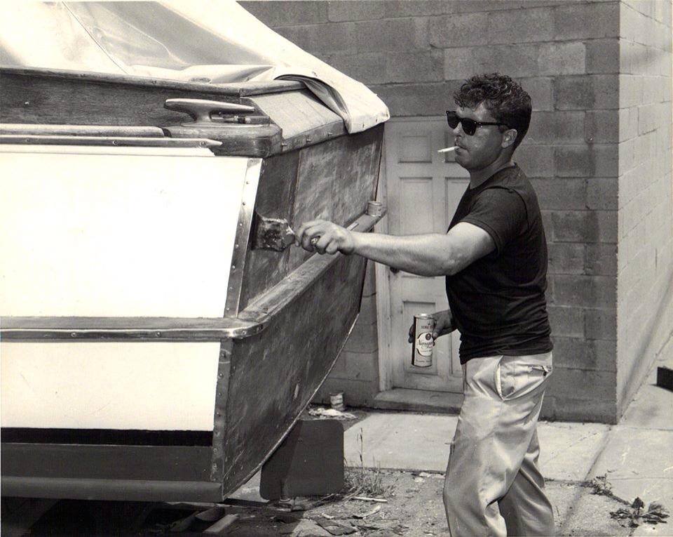 Vintage Photo: Getting The Boat Ready