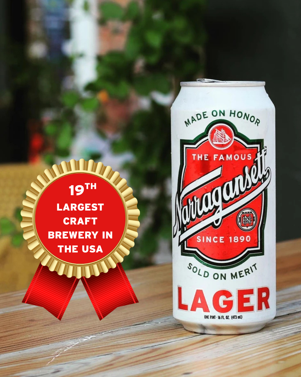 Narragansett Beer Ranked as the 19th Largest Craft Brewery in the USA!