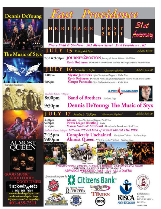 This Weekend: 31st Annual East Providence Heritage Festival