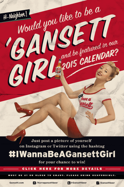 Want To Be a 'Gansett Girl in the 2015 Hi Neighbor Calendar?