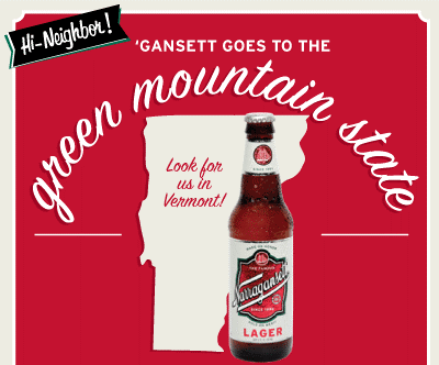 Gansett Is Now Available In Vermont