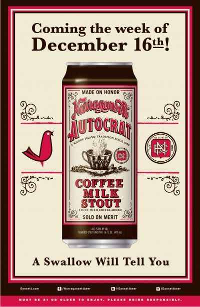 Coming Soon: Autocrat Coffee Milk Stout