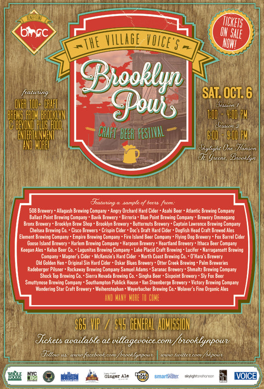 This Weekend In NY: Brooklyn Pour And Randall's Island Fall Festival