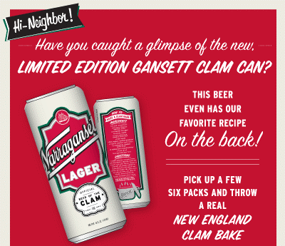 Gansett's Limited Edition Clam Can