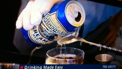 'Gansett Featured On Drinking Made Easy AXS TV Show