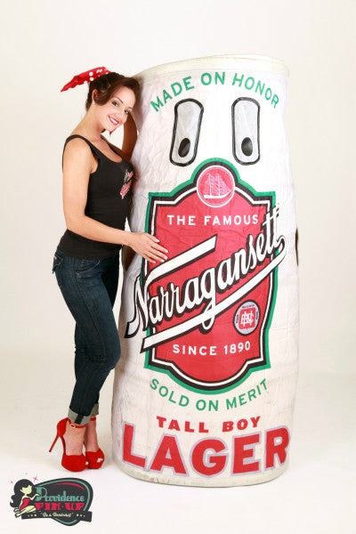Megan With Tall Boy