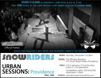 This Weekend In RI: SnowRiders' Urban Sessions Rail Jam At Whiskey