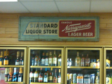 Vintage Photo: Cooler Sign At Standard Liquors