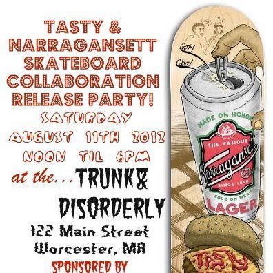 Gansett & Tasty Skateboards Collaboration Release Party