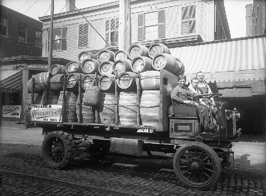 Vintage: 1910's 'Gansett Beer Delivery Truck