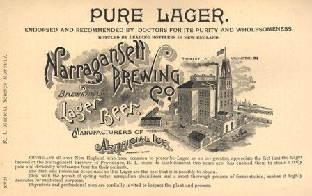 Hi Neighbor Heritage: Gansett Newspaper Ad From 1892