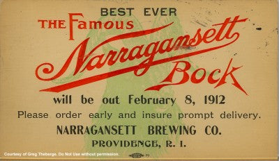 Vintage 'Gansett Bock Beer Ads
