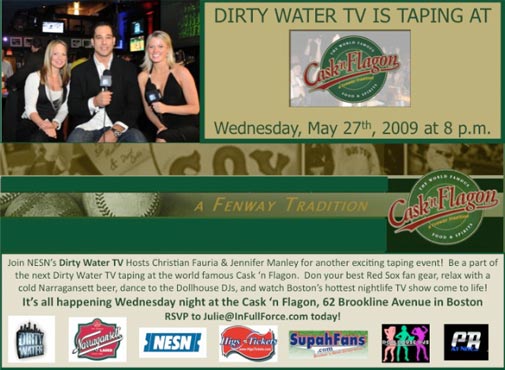 Dirty Water TV Taping Tonight At Cask 'N Flagon!