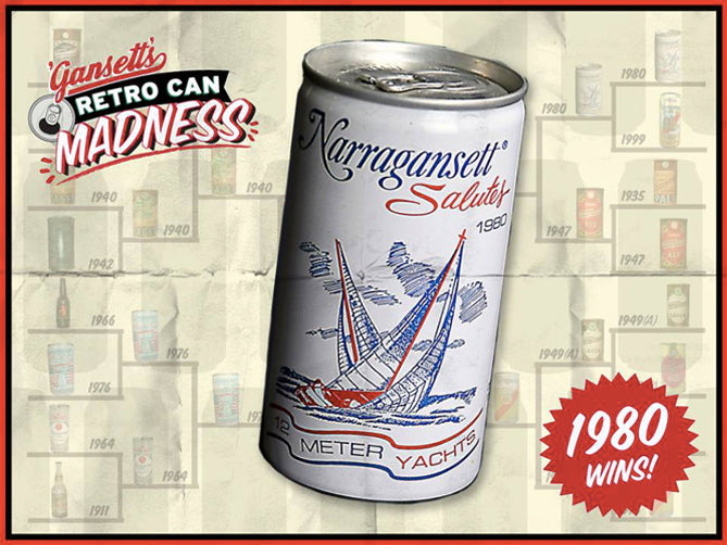 The 1980 Can Wins the 'Gansett Retro Can Madness Contest