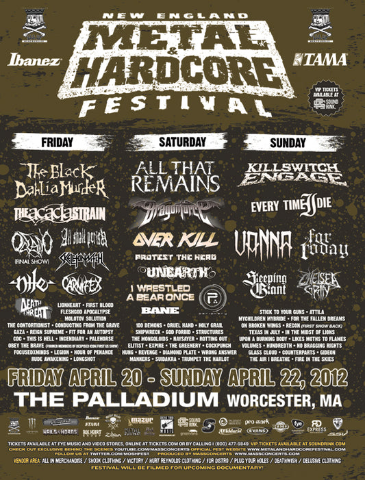 Win Tickets To The 2012 New England Metal &#038; Hardcore Festival