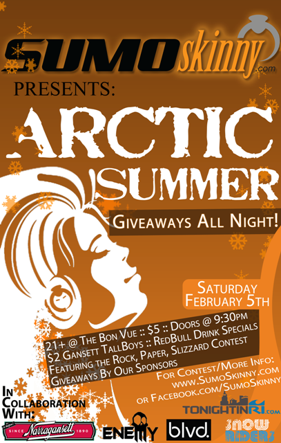 This Weekend: Sumo Skinny's Arctic Summer Party And The Super Bowl!