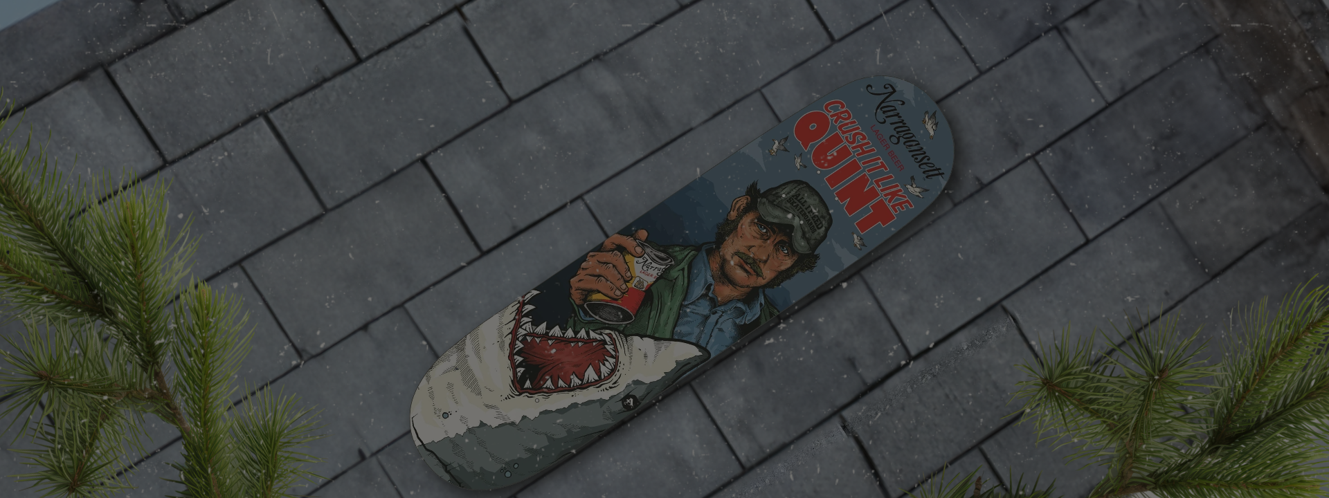 Jaws & Quint Narragansett Beer