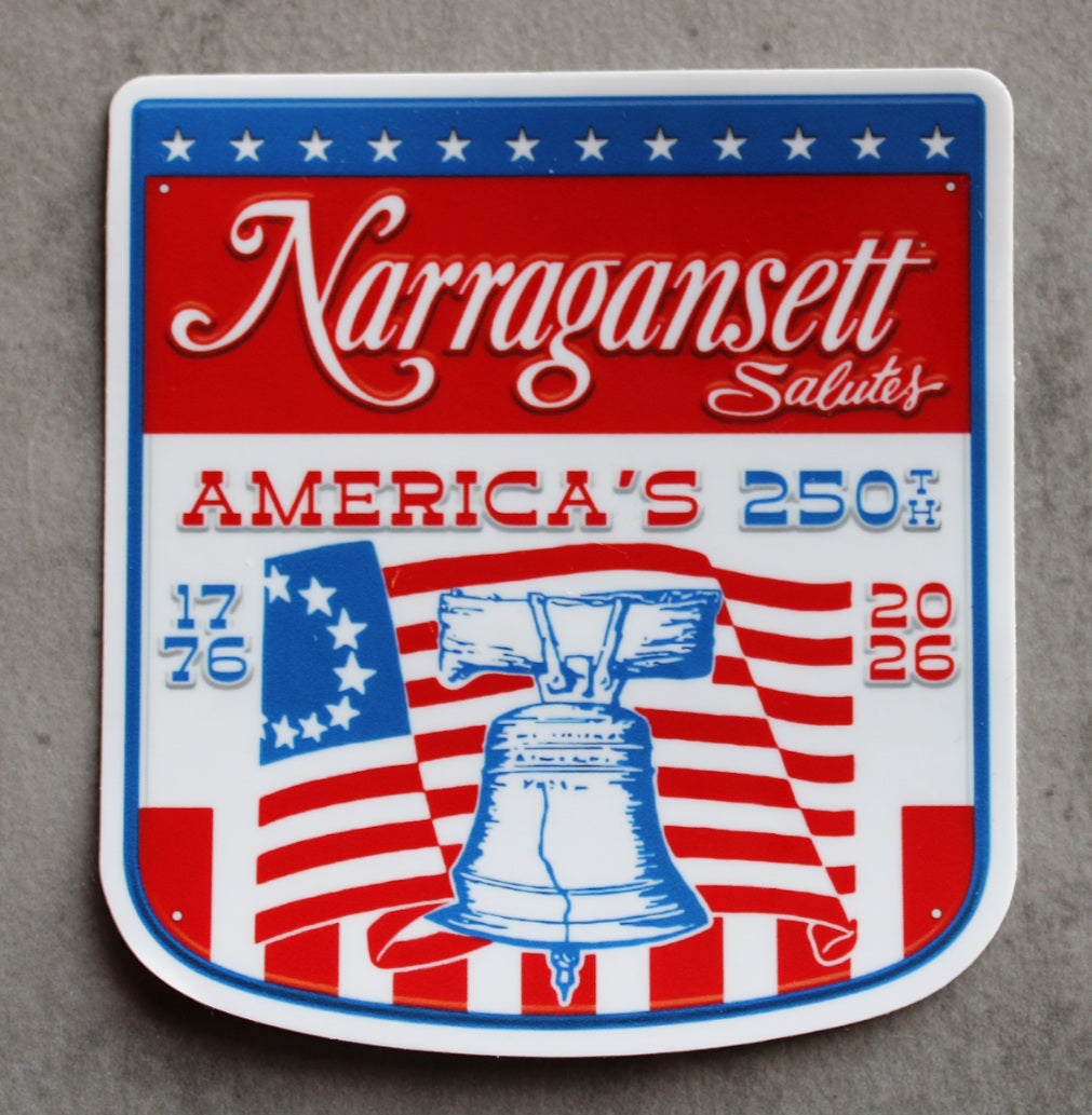 Gansett Salutes 250th Sticker