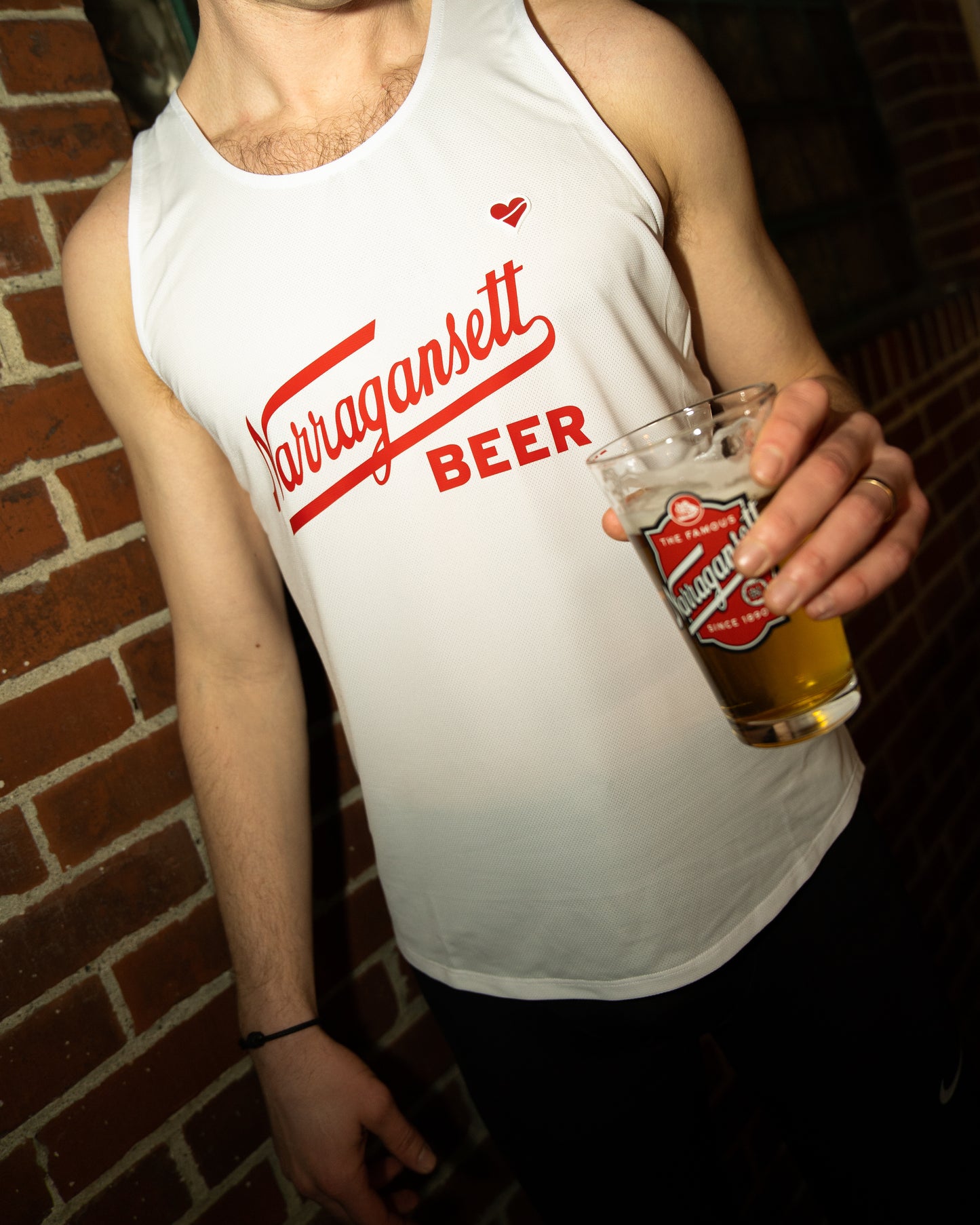 Men's Narragansett Beer x Heartbreak Hill Running Co. Singlet
