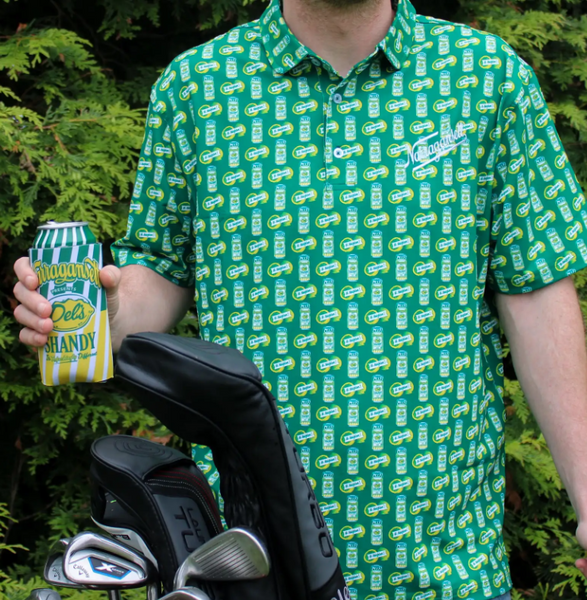 Del's Shandy Can Golf Polo – Narragansett Beer
