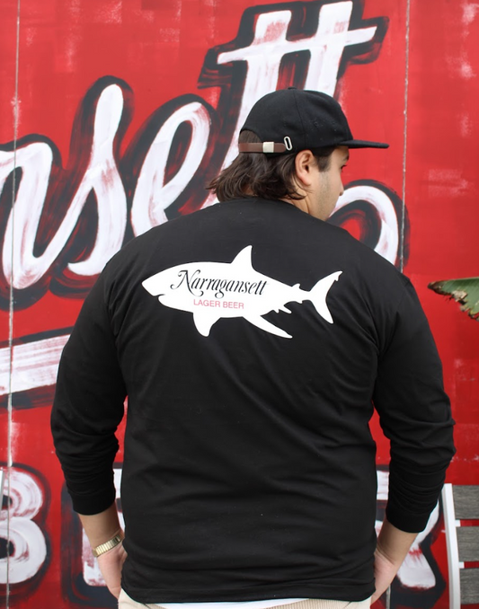 Long Sleeve Gansett Lager Shark Tee