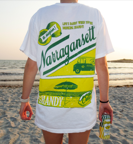 Hi Neighbor Del's Tee – Narragansett Beer