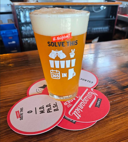 5th Anniversary Pint glass