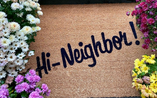 Hi-Neighbor! Coir Doormat